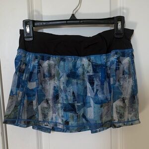 Lululemon Patterned Pace Rival Skirt